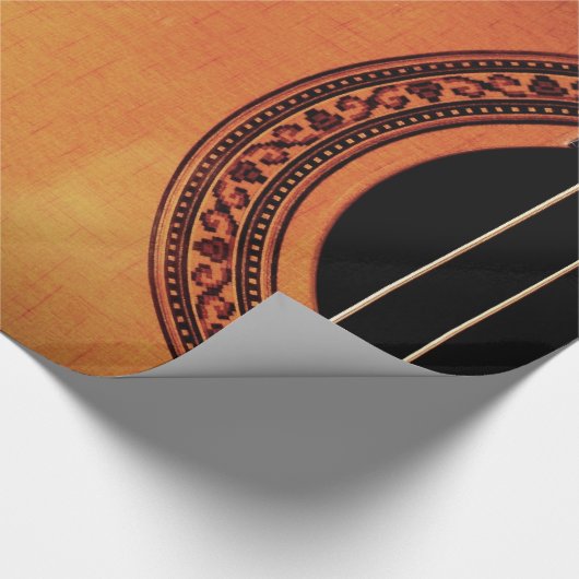 Akustikgitarre Geschenkpapier (Ecke)
