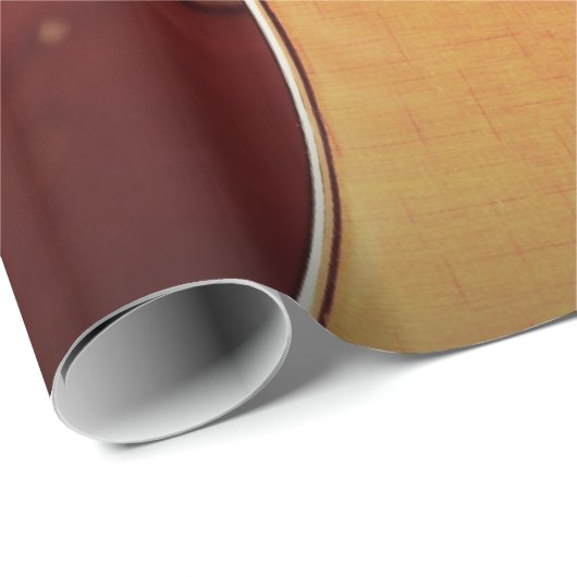 Akustikgitarre Geschenkpapier (Rolleneckpunkt)