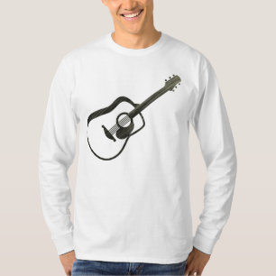 Akustikgitarre - gestreift T-Shirt