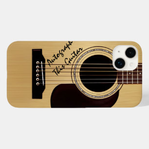 Akustikgitarre-Gewohnheits-Autogramm Case-Mate iPhone Hülle