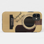 Akustikgitarre-Gewohnheits-Autogramm Case-Mate iPhone Hülle (Rückseite (Horizontal))