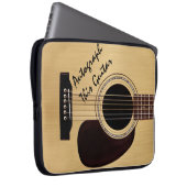 Akustikgitarre-Gewohnheits-Autogramm Laptopschutzhülle (Vorne Rechts)