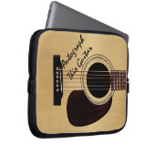 Akustikgitarre-Gewohnheits-Autogramm Laptopschutzhülle (Vorne Rechts)