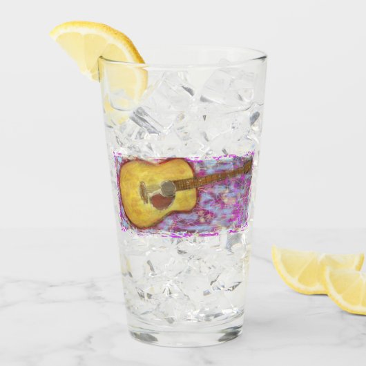 Akustikgitarre Glas (Vorderseite Ice)