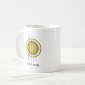 Akustikgitarre Kaffeetasse (Vorderseite Links)