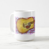 Akustikgitarre Kaffeetasse (Vorderseite Links)