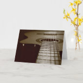 Akustikgitarre Karte (Gelbe Blume)