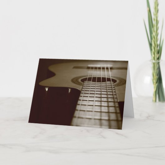 Akustikgitarre Karte (Vorderseite)