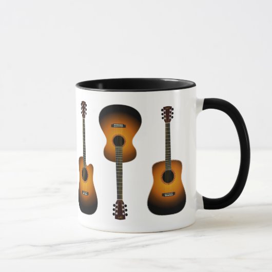 Akustikgitarre-Keramik-Tasse Tasse (Rechts)