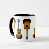 Akustikgitarre-Keramik-Tasse Tasse (Vorderseite Links)