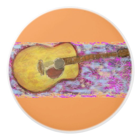 Akustikgitarre Keramikknauf (Vorderseite)