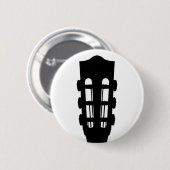 Akustikgitarre-Kopf-Knopf-Abzeichen Button (Vorne & Hinten)