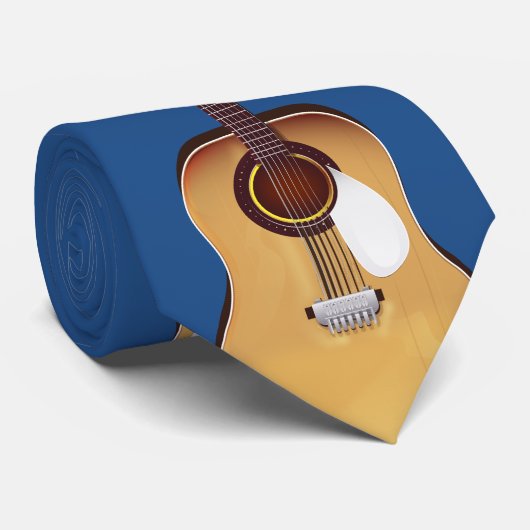 Akustikgitarre Krawatte (Gerollt)