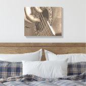 Akustikgitarre Leinwanddruck (Insitu (Schlafzimmer))