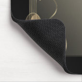Akustikgitarre-Logo-Entwurf Mousepad (Ecke)