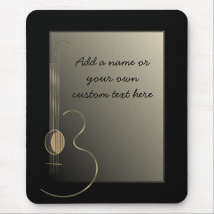 Akustikgitarre-Logo-Entwurf Mousepad