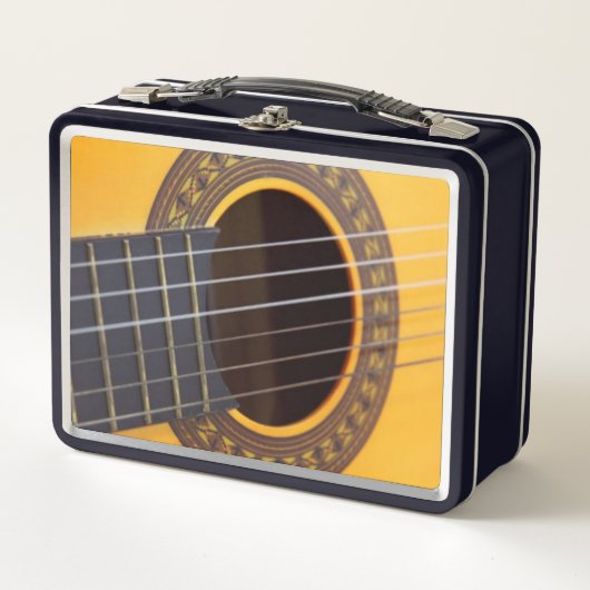 Akustikgitarre Metall Lunch Box (Vorderseite)