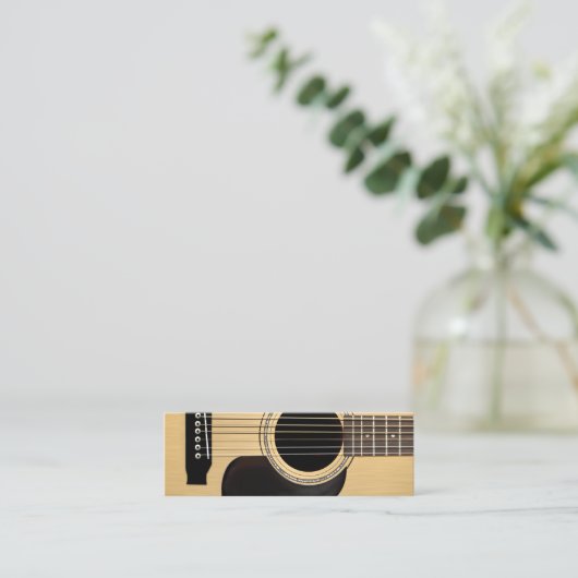 Akustikgitarre Mini Visitenkarte (Stehend Vorderseite)