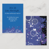 Akustikgitarre-musikalische Bar-Schläger Mitzvah Visitenkarte (Vorne/Hinten)