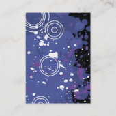 Akustikgitarre-musikalische Bar-Schläger Mitzvah Visitenkarte (Rückseite)