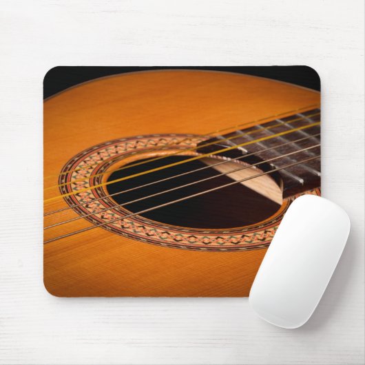 Akustikgitarre-Nahaufnahme Mousepad (Mit Mouse)