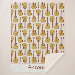 Akustikgitarre Personalisiert Sherpa Blanket Sherpadecke