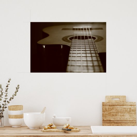 Akustikgitarre Poster (Küche)