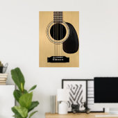 Akustikgitarre Poster (Heimbüro)