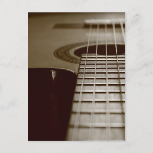 Akustikgitarre Postkarte (Vorderseite)