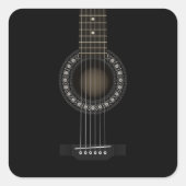Akustikgitarre Quadratischer Aufkleber (Vorderseite)