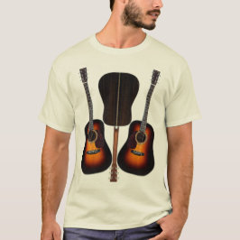 Akustikgitarre-Reihen-Shirt T-Shirt