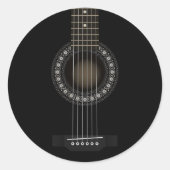Akustikgitarre Runder Aufkleber (Vorderseite)