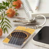 Akustikgitarre Schlüsselanhänger (Vorderseite rechts)