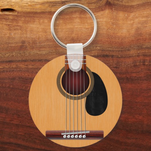 Akustikgitarre Schlüsselanhänger (Vorderseite)