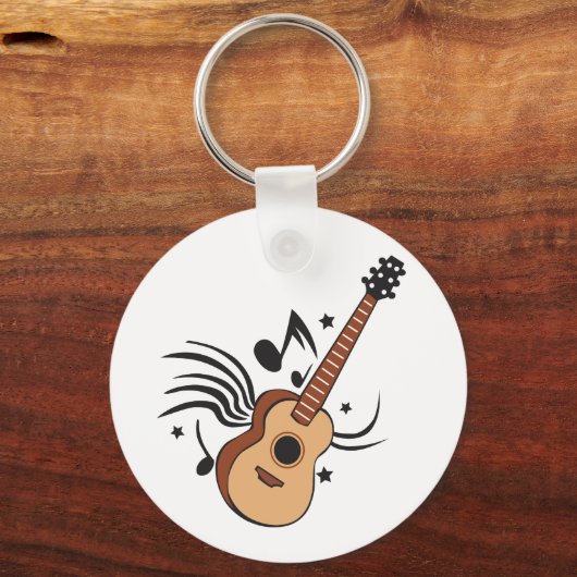 Akustikgitarre Schlüsselanhänger (Vorderseite)