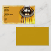 Akustikgitarre-Schnüre Visitenkarte (Vorne/Hinten)