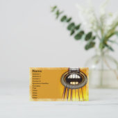 Akustikgitarre-Schnüre Visitenkarte (Stehend Vorderseite)