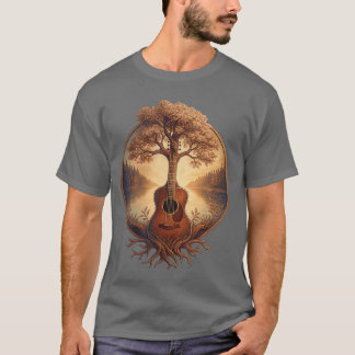 Akustikgitarre Seegitarrist Country-Musik Fu T-Shirt