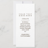 Akustikgitarre-Silhouette Einladung (Rückseite)