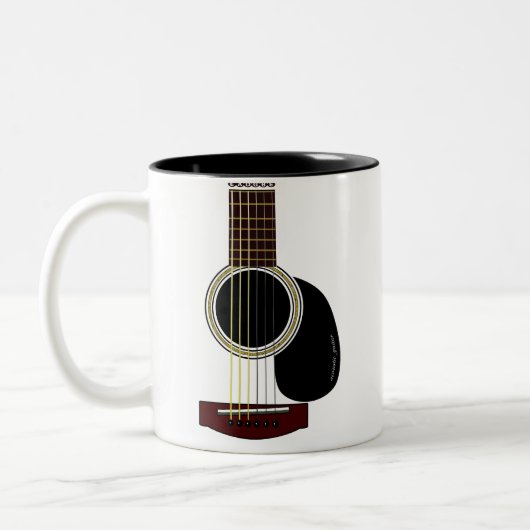 Akustikgitarre-Tasse Zweifarbige Tasse (Links)