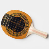 Akustikgitarre Tischtennis Schläger (Seitenansicht)