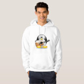 Akustikgitarre Tux (Linux Tux) Hoodie (Vorne ganz)
