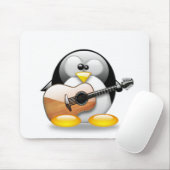 Akustikgitarre Tux (Linux Tux) Mousepad (Mit Mouse)