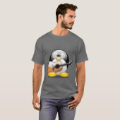 Akustikgitarre Tux (Linux Tux) T-Shirt (Vorne ganz)