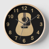 Akustikgitarre Uhr (Vorderseite)