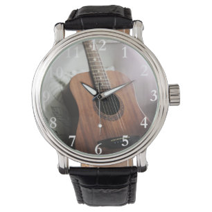 Akustikgitarre-Uhr Armbanduhr