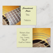 Akustikgitarre Visitenkarte (Vorne/Hinten)