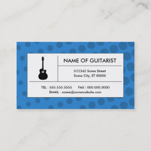 Akustikgitarre Visitenkarte