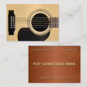 Akustikgitarre Visitenkarte (Vorne/Hinten)
