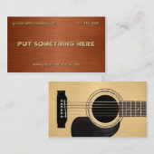 Akustikgitarre Visitenkarte (Vorne/Hinten)
